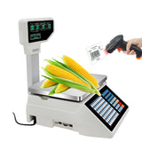 Nvk Tma High-Tech Receipt Double Printing Scale 30kg  Cash Register, Barcode Label Printing Scale with WiFi Function