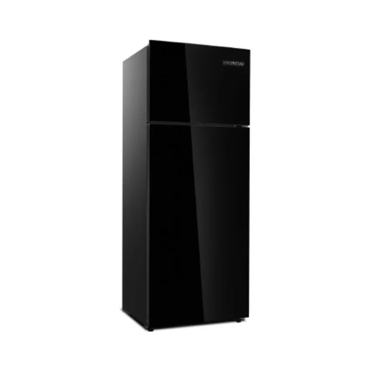 Hyundai 21 Cu. Ft. Inverter Glass Black Refrigerator – No Frost, Multi-Air Flow, Adjustable Humidity, Energy Efficient