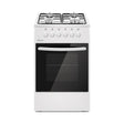 Super Chef AT-5403-W Cooker, Wide 50 cm, 4 Gas Burners White