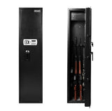 AEGIS Gun Safes for Rifles and Shotguns, Quick Access 5 Gun Gun Storage with Separate Ammo Pistol Lock Box (Stores Pistols, Cash & More), Long Gun Safe Rifle Shotgun Security Safe for Home