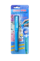 Euro Pen Money Tester - Portable Anti-Counterfeit Bill Detector with UV Light