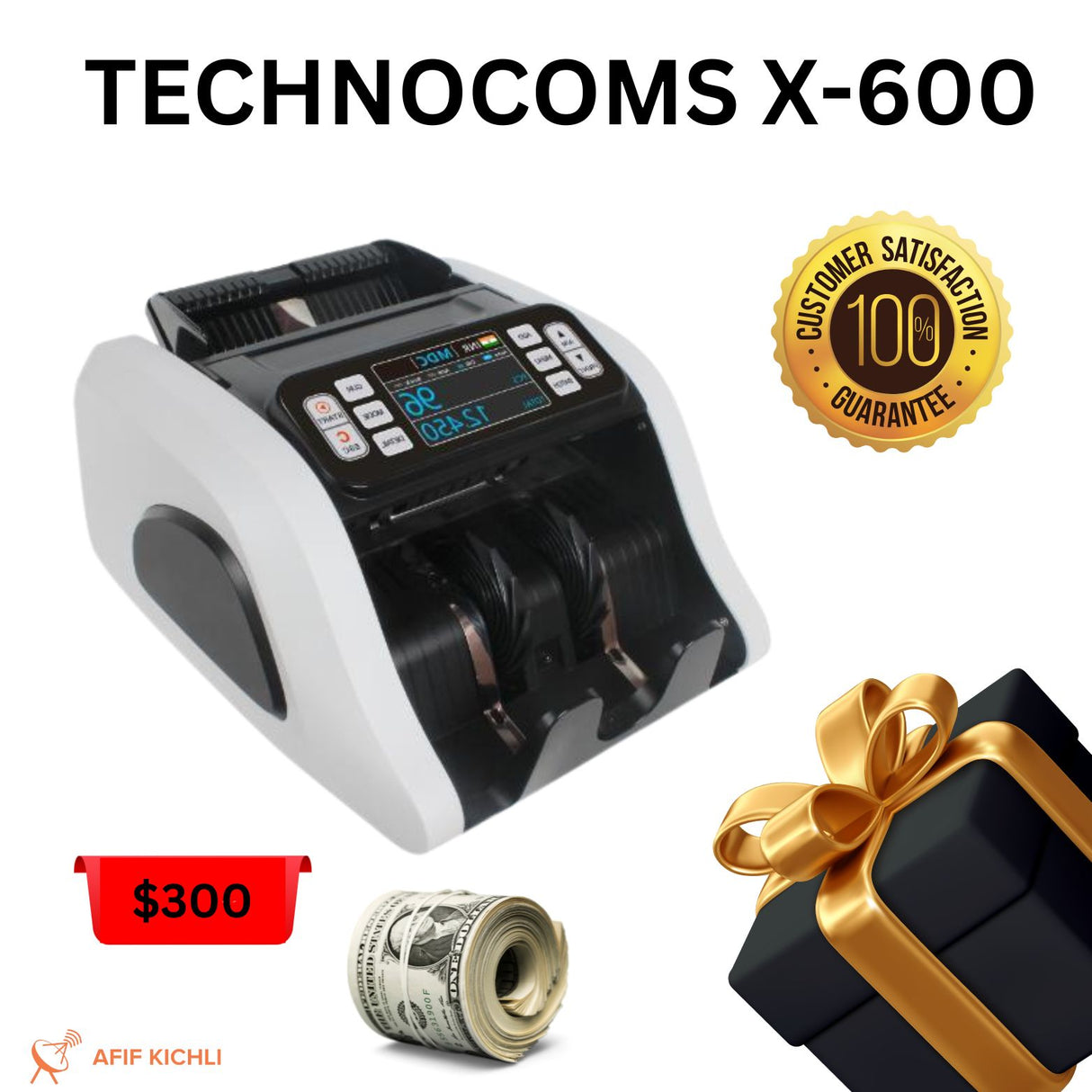 Money Counter X-600 Technocoms – Multi-Currency Bill Counter
