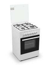 Super Chef AT-5403-W Cooker, Wide 50 cm, 4 Gas Burners White