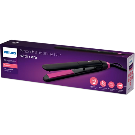 Philips hair straightener with 100mm long plates for fast styling