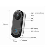 Home Video Doorbell Camera Wireless Wifi 1080p Doorbell with IR Night Vision Two-way Audio