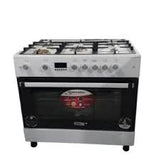 Generallux Gas Cooker – 5 Burners, 90 cm Oven, White