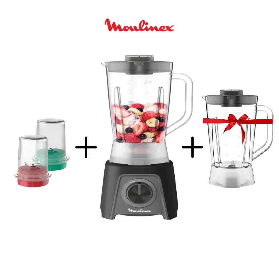 Moulinex Blendeo+ Blender 450W – 1.5L with 2 Jars and 2 Accessories (LM2CR8M2)