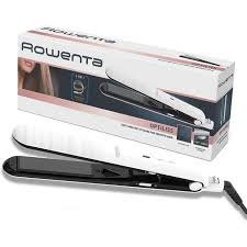 Rowenta Optiliss 2-in-1 Hair Straightener with Ceramic Plates, Adjustable Temperature Control, and Fast Heat-Up